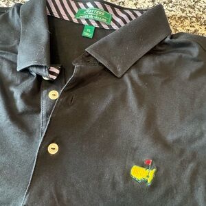 Masters Black Peter Millar Polo Shirt
